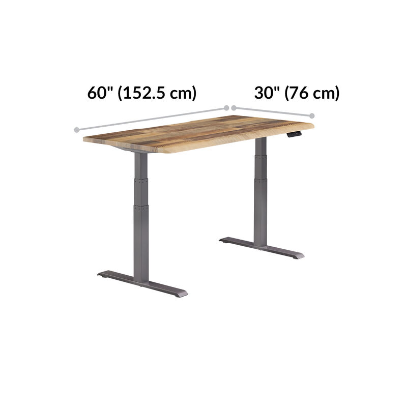 front view of desk with measurements image number null